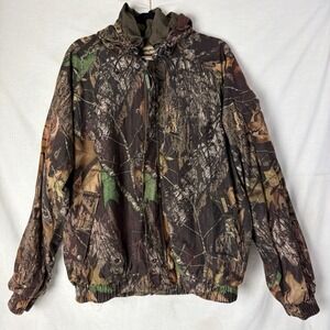 Remington Mossy Oak New Break-Up Camo Jacket Men's Large Hooded Hunting Coat